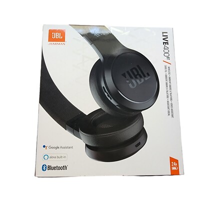 JBL Live 400BT On-Ear Wireless Headphones Black Harman New - Main Image
