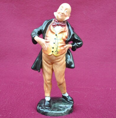 TADELLOSE ANTIKE ROYAL DOULTON '' MR MICAWBER '' HN 2097 CHARLES DICKENS FIGUR