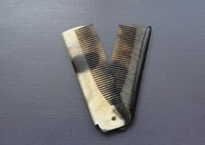 Antique Victorian Double Sided Pocket Folding Hair/Mustache Comb
