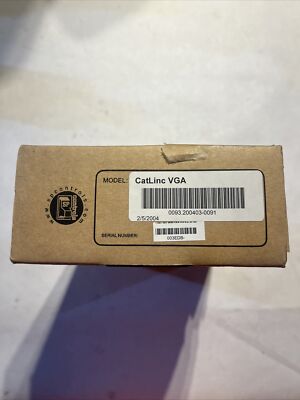 CatLinc VGA Receiver VGA Transmitter SP Controls AC Power Adapter in Box