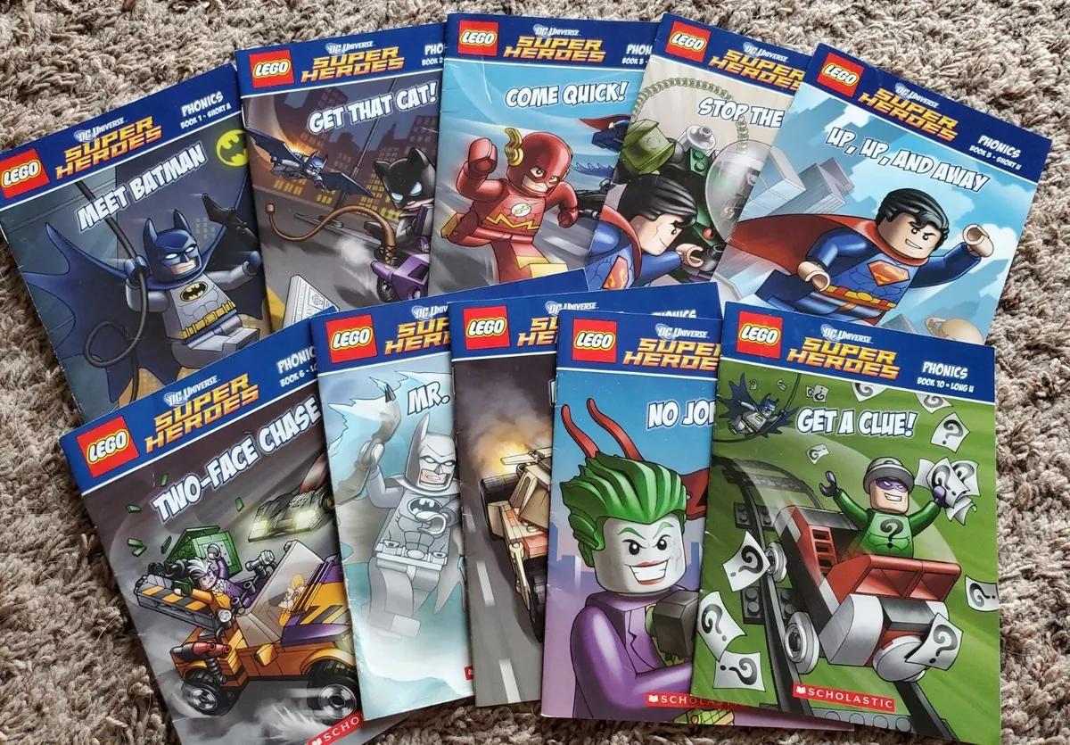 Lego superhero store phonics books