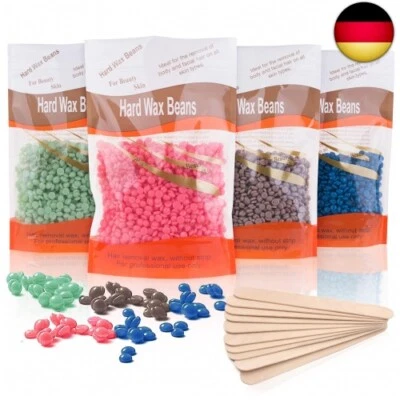 LEAFLAI Wachsbohnen zur Haarentfernung, Wachsperlen für Ganzkörper Enthaarung, 400g W