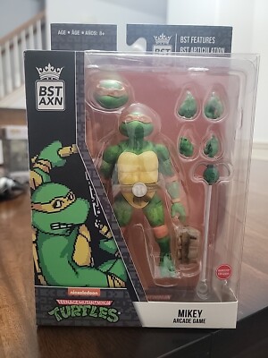 Teenage Mutant Ninja Turtles Mikey Arcade Game Action Figure BST AXN Exclusive