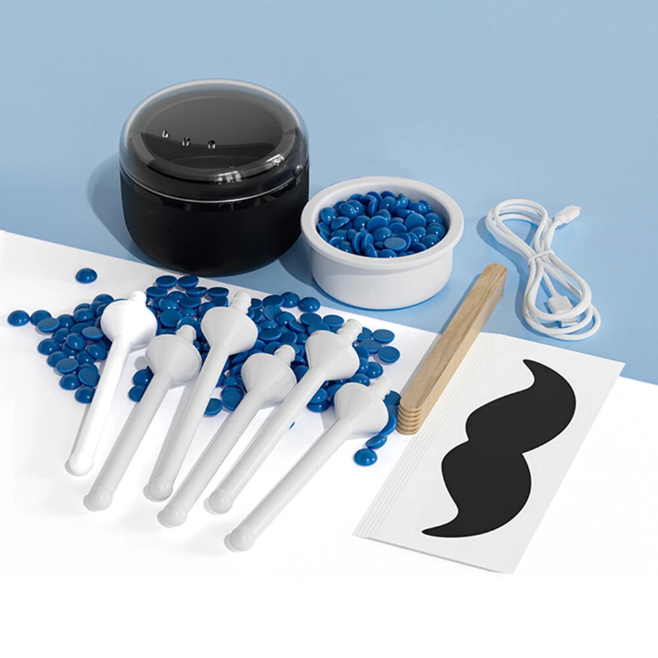 Nose Wax Kit Hair Waxing Kit w/ Beans Ear Body Hair Removal Men Women Painless - Image 2 of 4