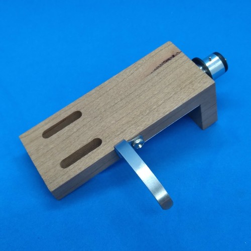 New Cherry Wood Headshell with OFC gold clip cartridge leads