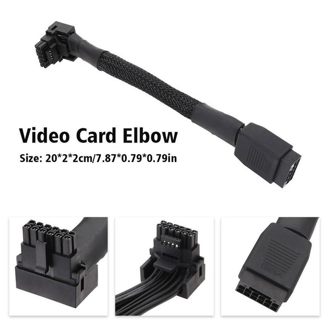 For 16Pin Graphics Elbow New Graphics Card 2VHPWR Straight Curve Head Head T3K7 For 16Pin Graphics Elbow New Graphics Card 2VHPWR Straight Curve Head Head T3K7