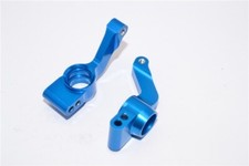 GPM Blue Aluminum Rear Stub Axle Carrier Traxxas 4x4 Slash Rustler Stampede