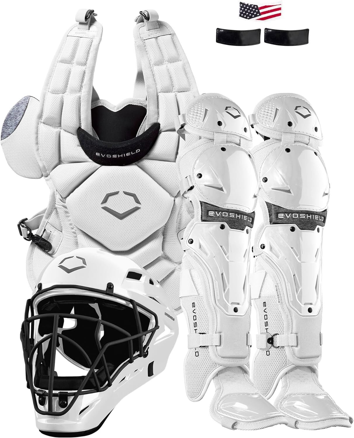 Adult EvoShield G2S Fastpitch Softball Catchers Gear White G2S Kit NEW