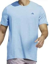 NWT Adidas Men's M AXIS TEE 3.0 Training Tee T-Shirt Wonder Blue Heather Sz M