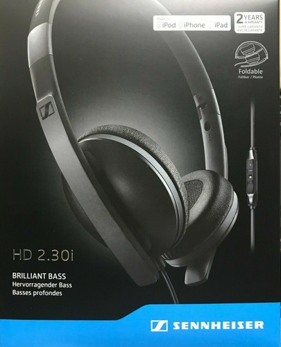 Sennheiser - HD 2.30i - On-Ear Headphones / iPhone - Black 4044155201321 |  eBay