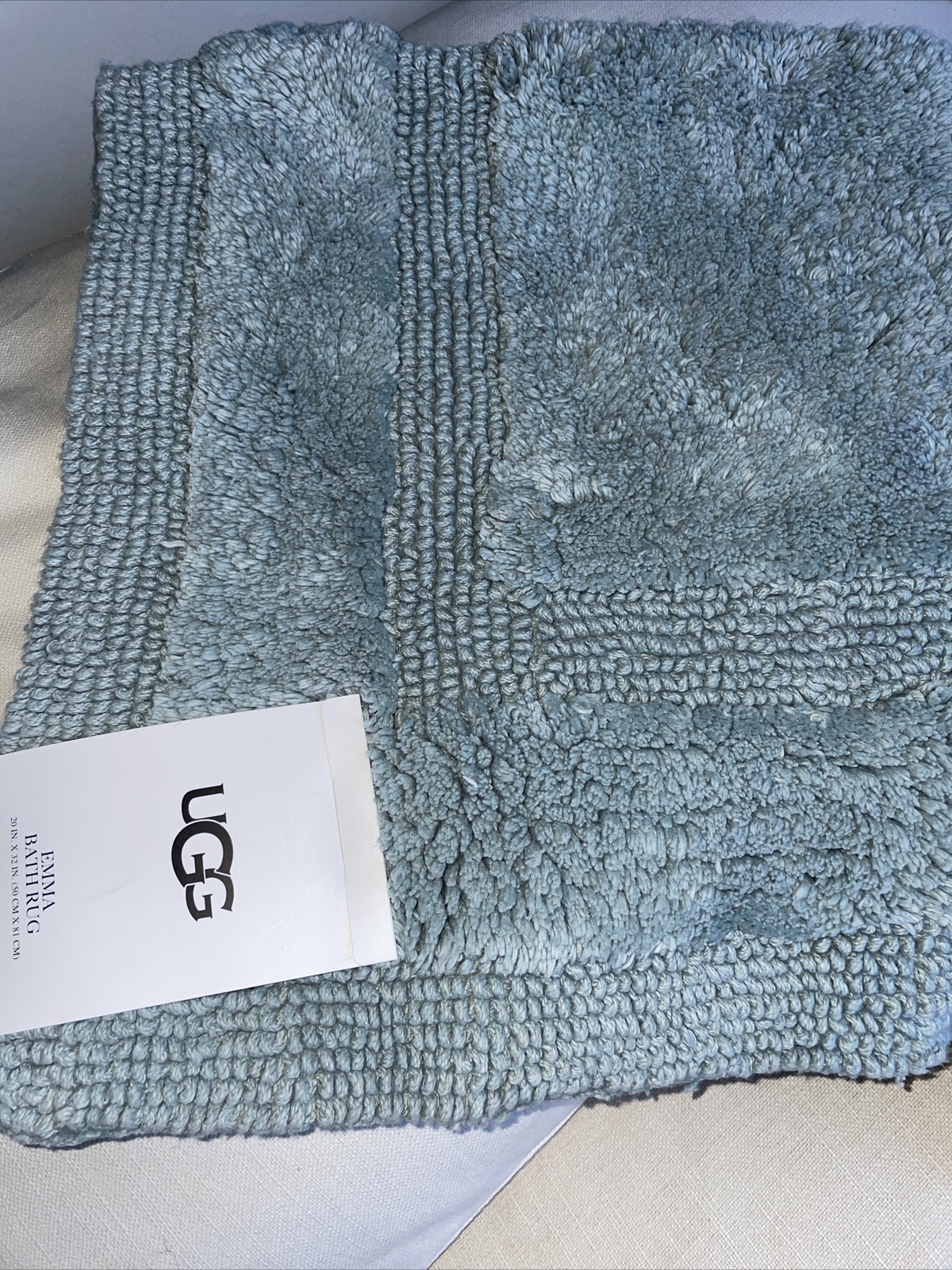 NEW! UGG EMMA BATH RUG (20inx32in)100 COTTON Color SUCCULENT
