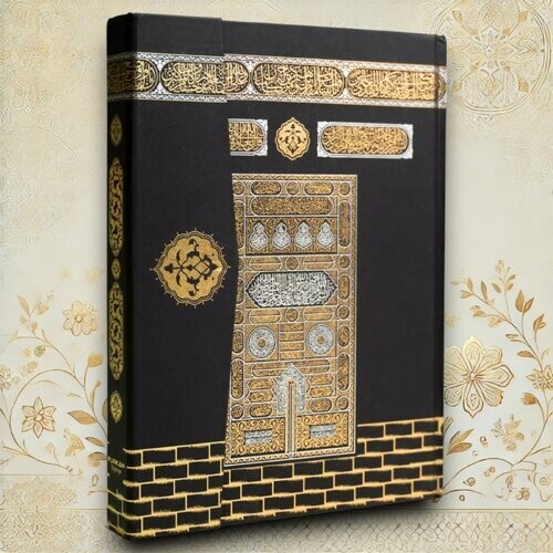 Der Heilige Koran Quran mit Kaaba Mekka Motiv auf Arabisch Extra Groß 34 x 25 cm - Bild 1 von 10