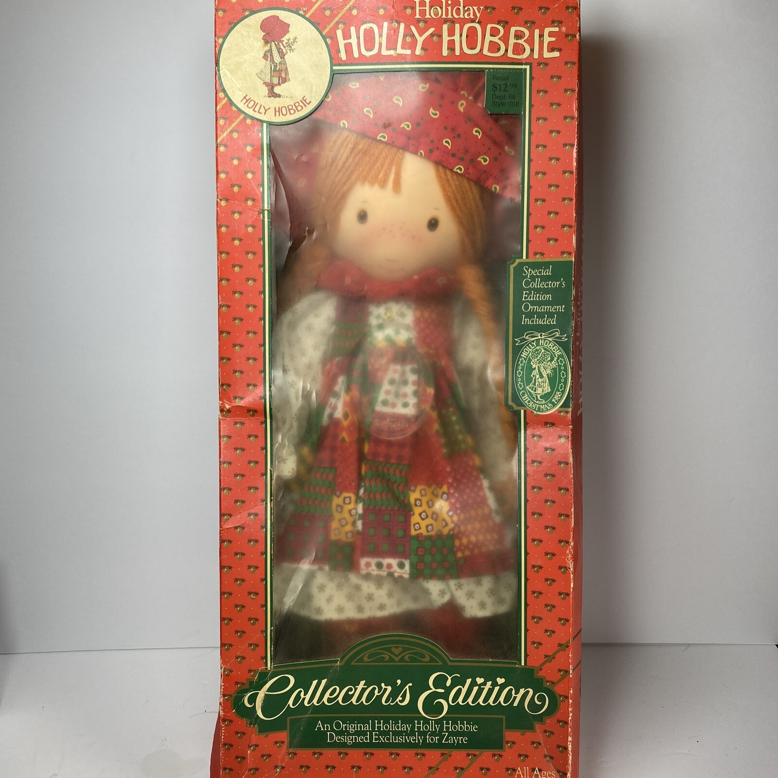 Vintage 1988 Holiday Holly Hobbie Collectors Edition Doll W/ornament for  sale online | eBay