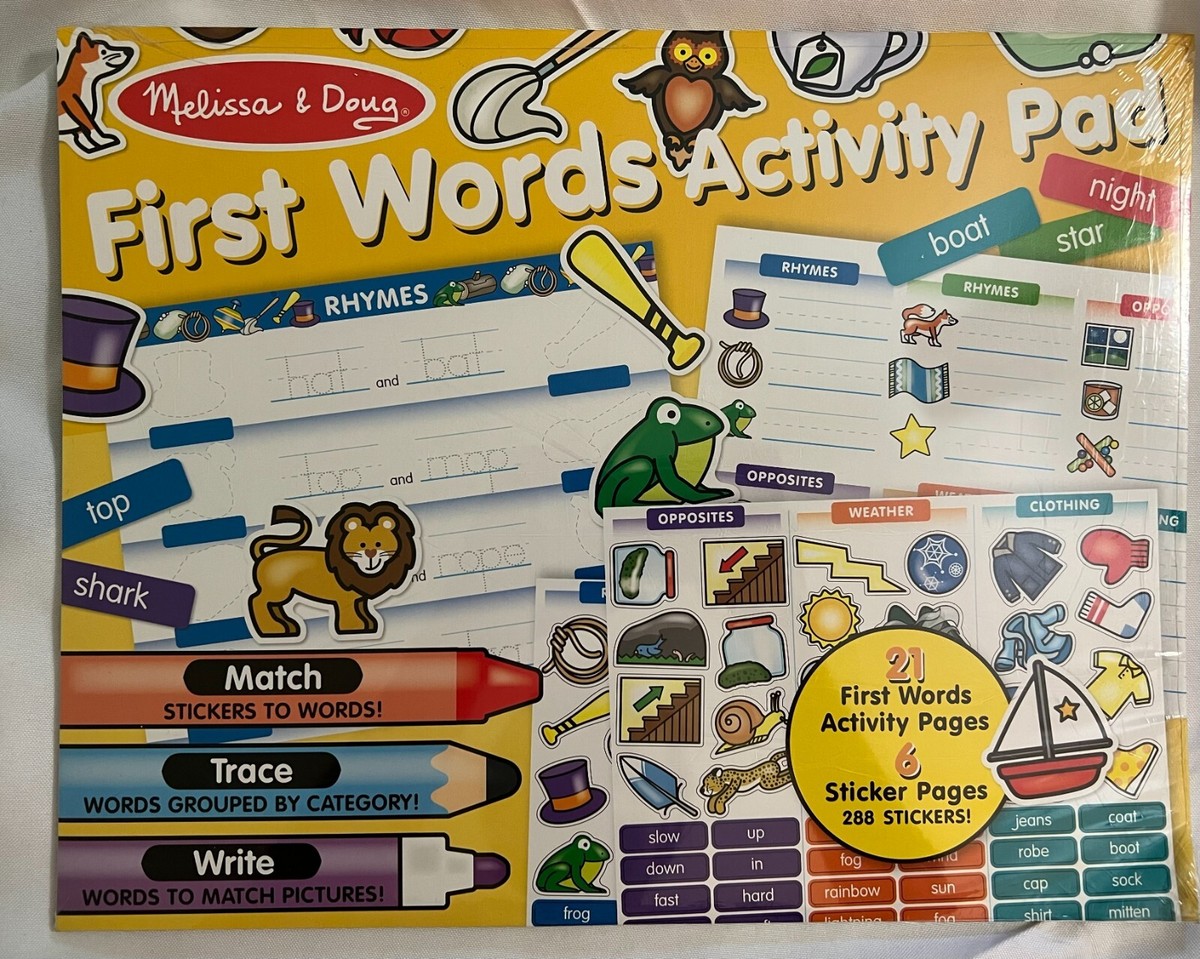 First Words Activity Pad First Words Activity Pad