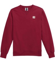 THE NORTH FACE Men  s Heritage Patch Crew Sweatshirt Cordovan Red Men  s Small