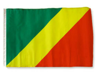 12x18 12''x18'' Congo Republic Sleeve Flag Boat Car Garden