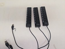 Lot of 3 Desktop USB 2.0 Hub 7 Ports 253