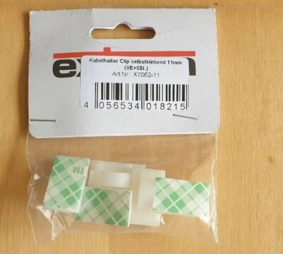 Clip Kabelhalter (Ø) 11 mm 5 St. EXTRON Modellbau X7062-11