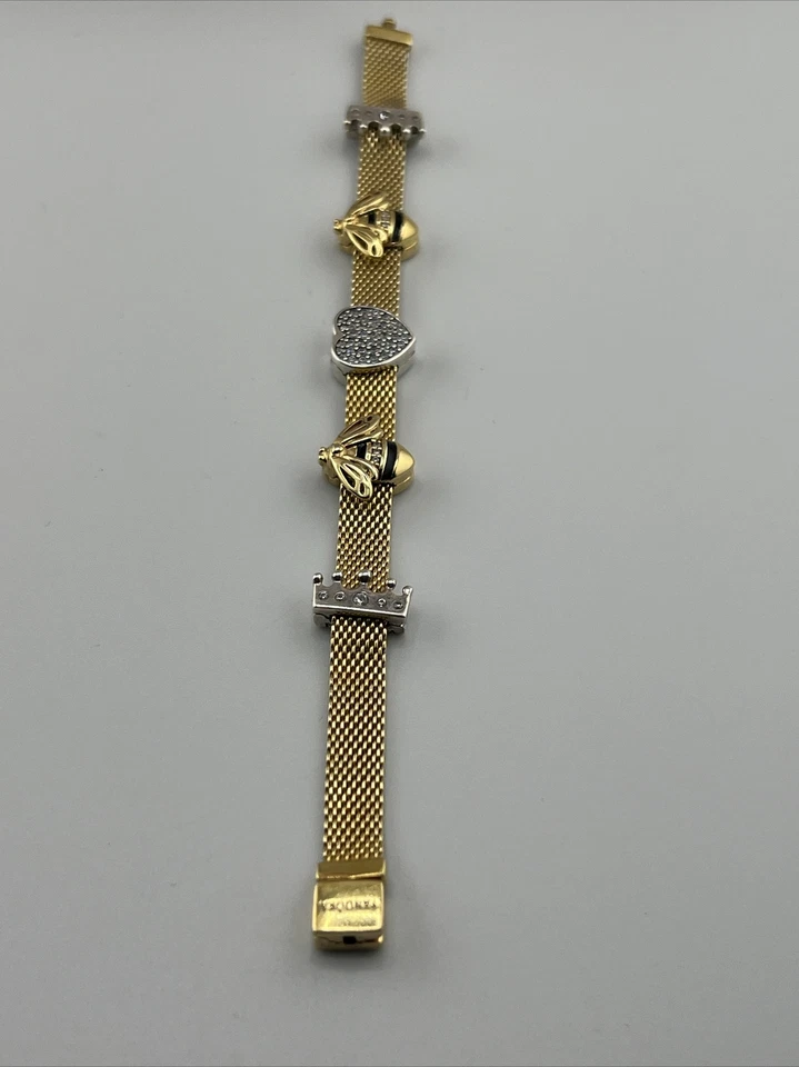 "Pulsera Pandora Reflections tono dorado CON DIJES INCLUIDOS 6,7""" Foto 4 de 4