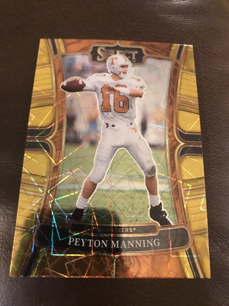PEYTON MANNING 2023 Panini Select Draft Picks GOLD LAZER Colts