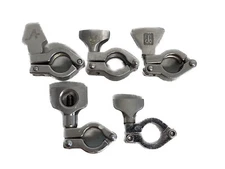 (5 Pc) Lab 1/2" & 3/4" Single Hinged Stainless Steel Sanitary Mini Tri-Clamps