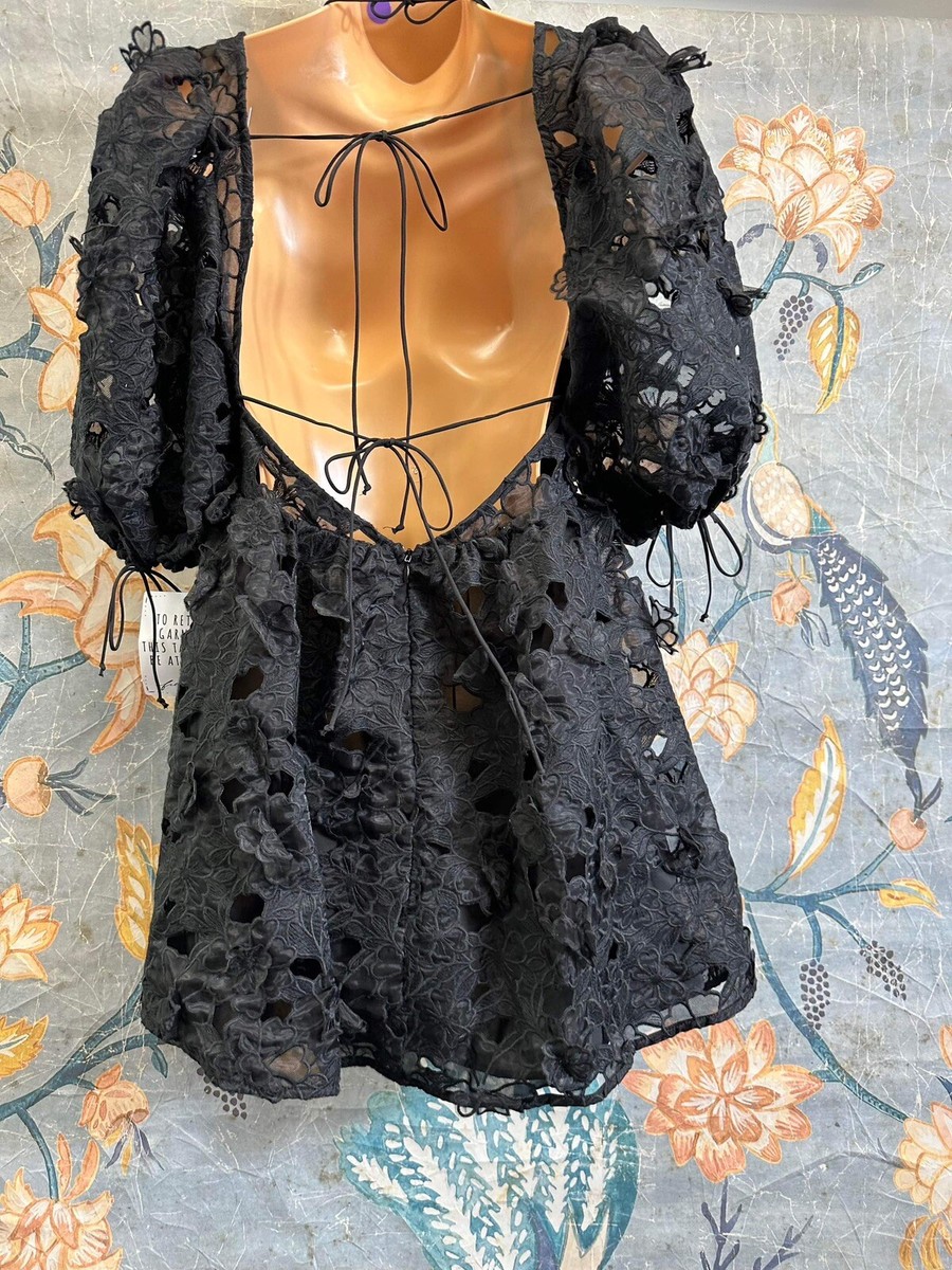 for Love & Lemons Serena Mini Dress by for Love & Lemons at Free People in Black, Size: S