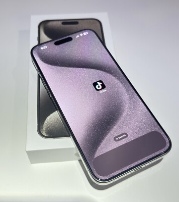 Apple iPhone 15 Pro Max 256 GB Natural Titanium (Unlocked) With TikTok Installed