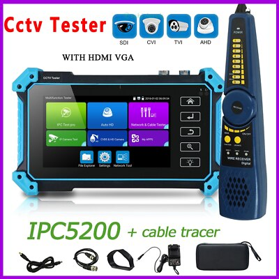 #ad #ad IP Camera CCTV Tester Security Network Cable Analog POE HDMI Tester Wifi Monitor $269.99