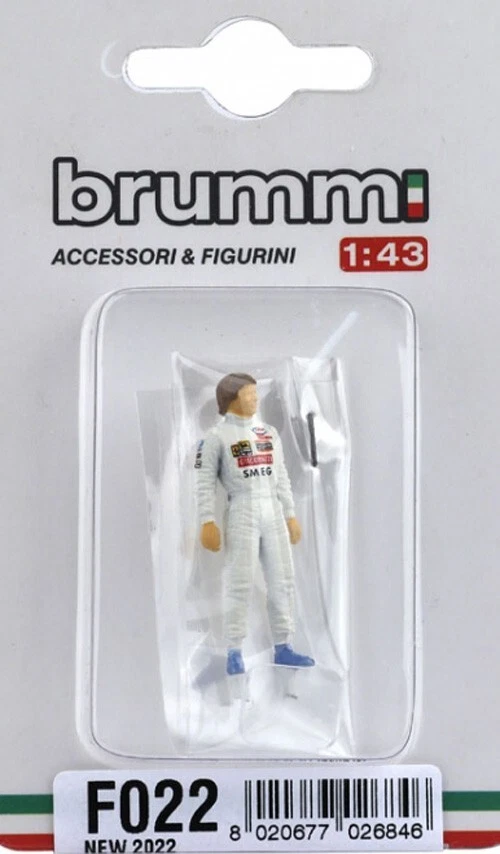 FIGURINO GILLES VILLENEUVE 1/43 Brumm F022 - Immagine 2 di 2