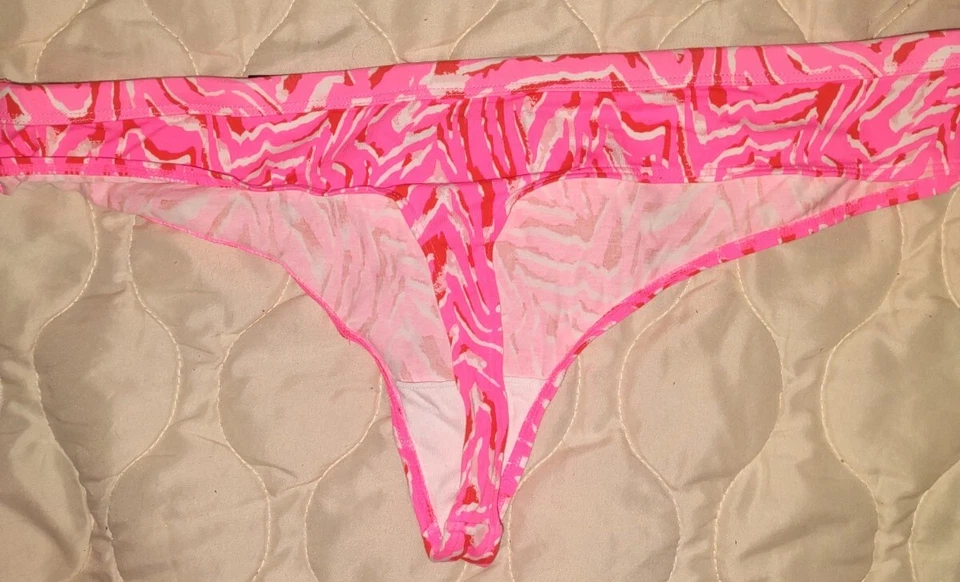 Bragas Tanga No Borders XXL/2XG NUEVAS/ETIQUETAS Rosa/Blanco, Encaje Azul, Azul Floral Foto 4 de 4