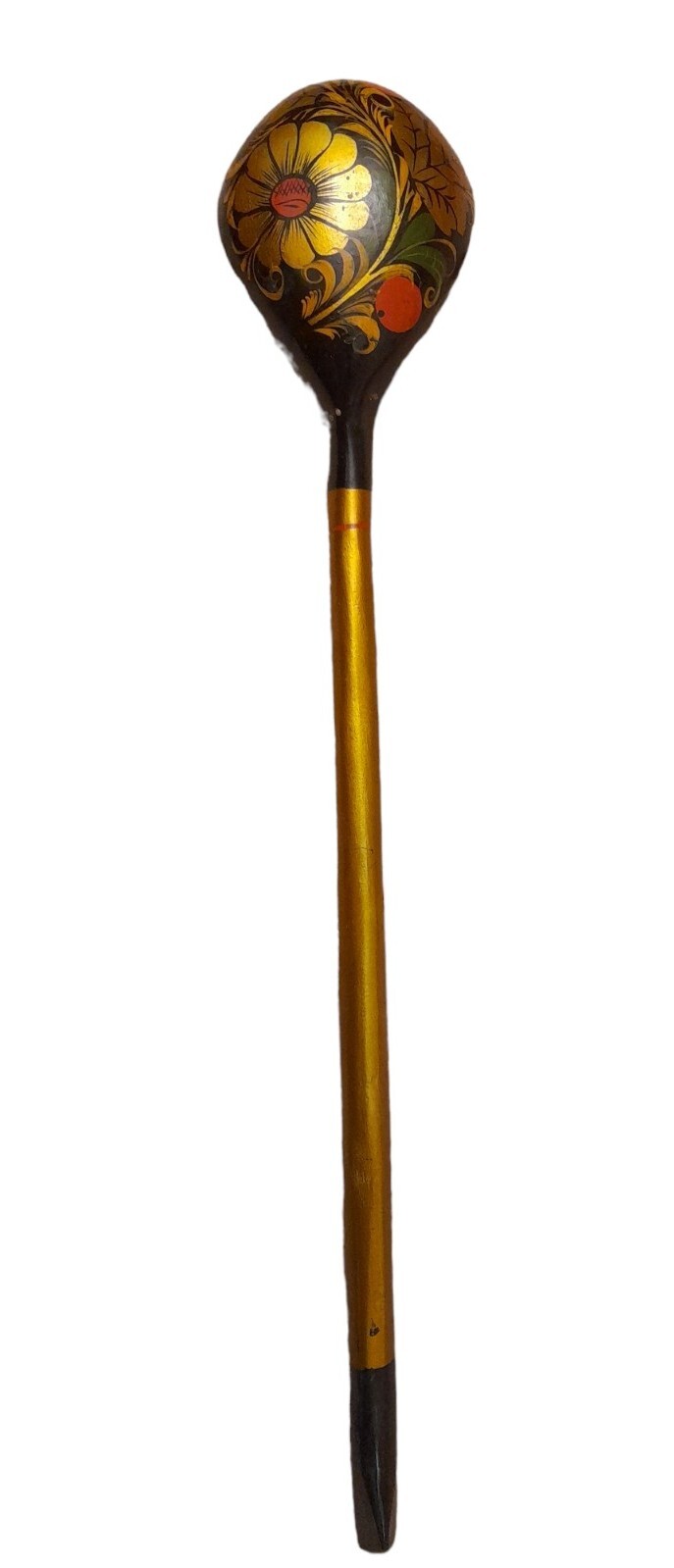 Khokhloma Ladle Russian Lacquered Painted Wooden 34cm Spoon Souvenir