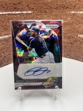 2020 Panini Prizm - Burgundy Cracked Ice Prizm Auto #RA-BR Bobby Bradley /25