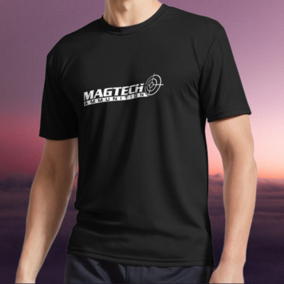 New Shirt MAGTECH - WHITE - Active Logo T-Shirt Funny Size S to 5XL