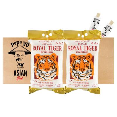 Royal Tiger Jasmin Langkorn Reis 2x5kg Duftreis Jasminreis Jasmin Reis