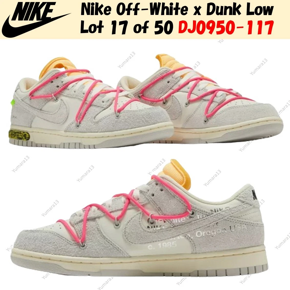 Nike Off-White x Dunk Low Lot 17 of 50 for Sale | Authenticity