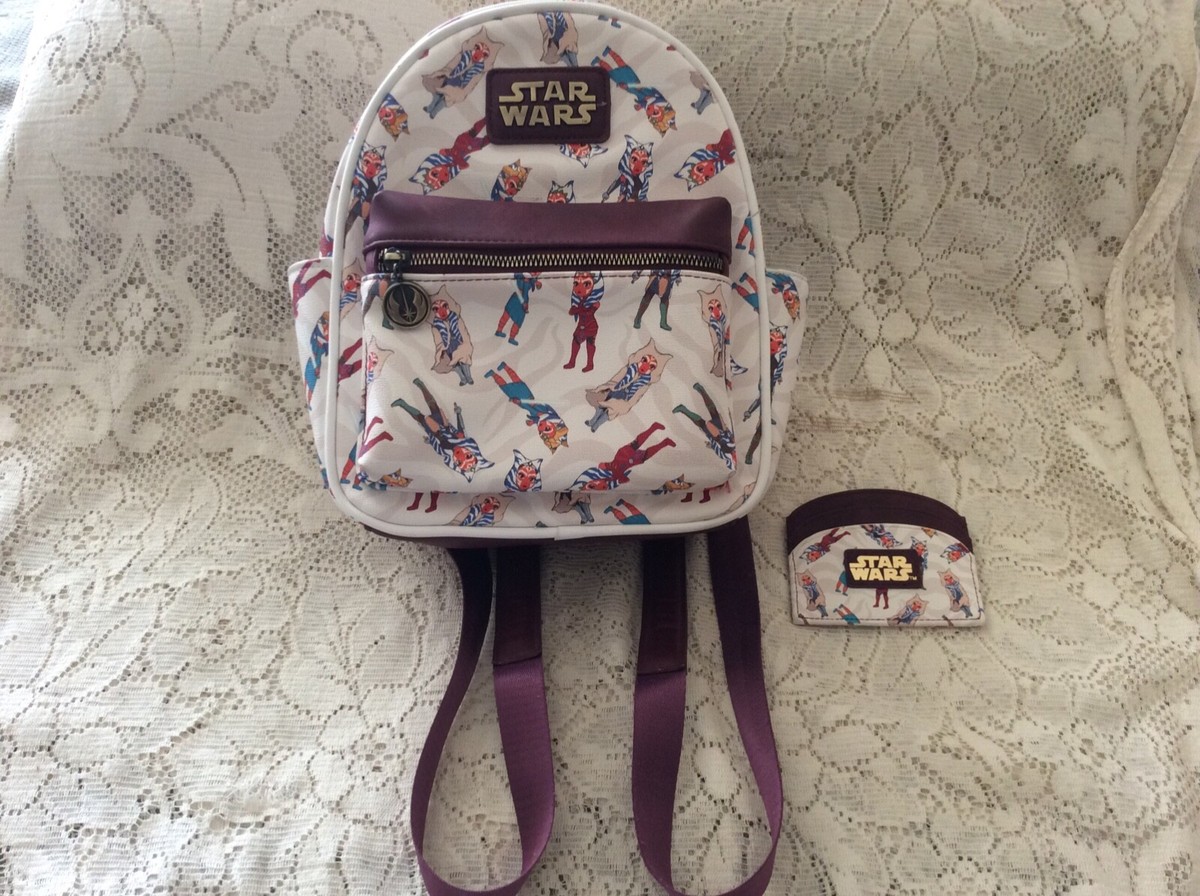 Star Wars Ahsoka Print Mini Backpack & Matching Cardholder  display picture 1