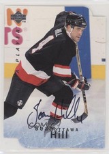 1995-96 Upper Deck Be a Player Die-Cut Auto Sean Hill #S74 Auto 0a4