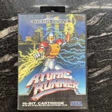 Thumbnail of ebay&reg; auction 366402014173 | Seltenes Atomic Runner Sega Mega Drive Spiel 1992 PAL komplett mit Handbuch
