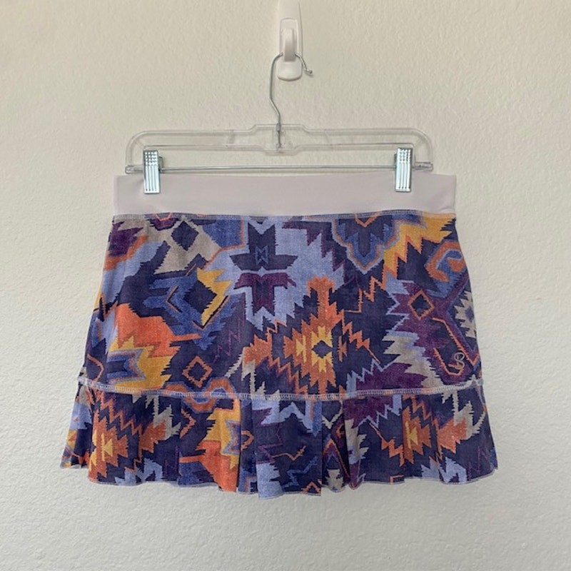 Sofibella Skort 13" Multicolor Aztec Print Front … - image 6