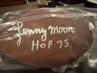 Lenny Moore Signed Full Size Football (Schwartz COA)