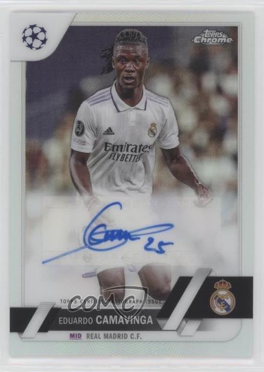 2022-23 Topps Chrome UEFA Club Competitions Eduardo Camavinga #CA-EC Auto