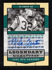2004 Upper Deck NFL Legends Legendary Signatures Mike Curtis #LS-MI Auto 0nr3