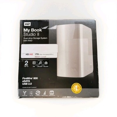 WD My Book Studio II  2TB HDD WD20000H2Q MAC HFS+ RAID 1 FireWire Green WD10EARX