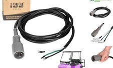 48V Charger Plug for Club Car DS  Precedent 1995-2014 Golf Cart, 3-Pin Male