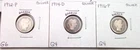 1912 P GOOD PLUS / 1914 D GOOD / 1916 P GOOD SILVER BARBER DIMES