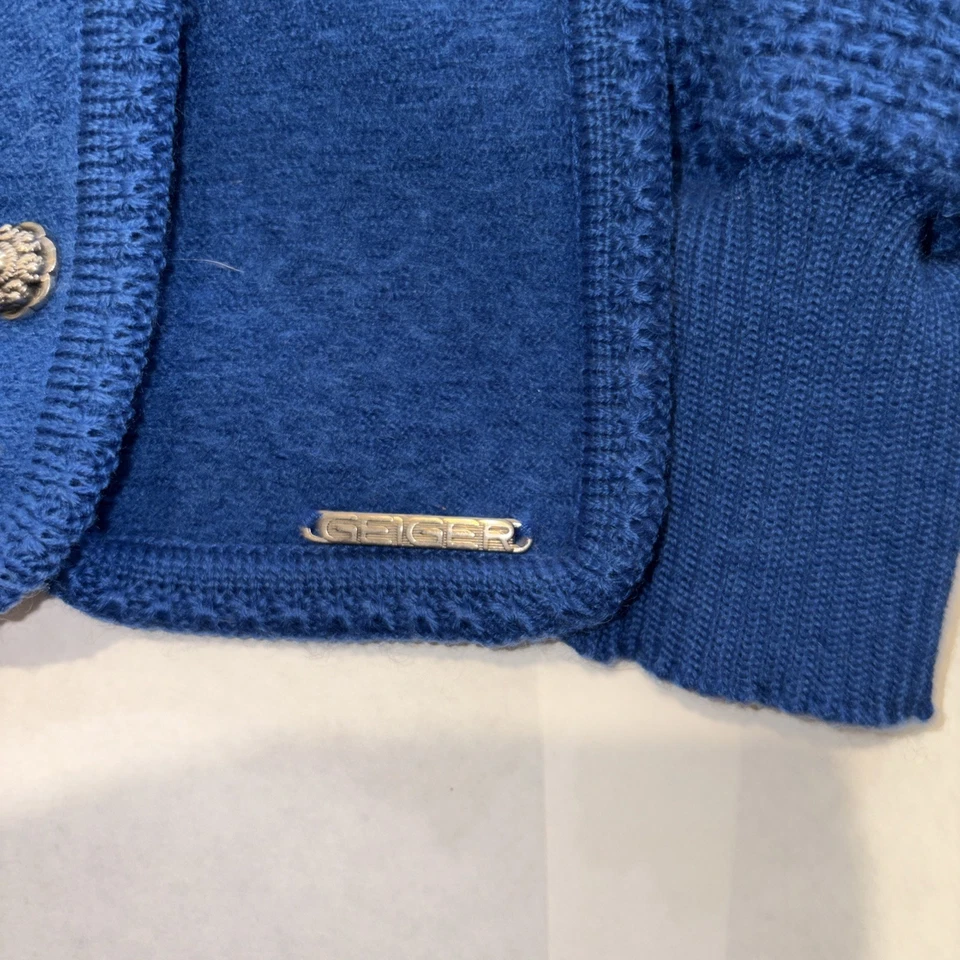 Женский кардиган Geiger Tyrol размер 38 ЕС 6/8 США шерстяной кабель трикотажная вышивка - Изображение 4 из 4