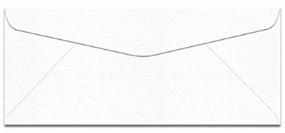 Via Pure White No 10 (4-1/8-x-9-1/2) Linen Envelopes 500-pk - 104 GSM (28/70lb T