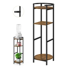 ETELI Water Dispenser Stand 36.5" Tall Drink Dispenser Floor Stand with Shelv...