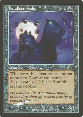 MTG Headless Rider (844) *Foil* Retro Secret Lair Bonus Card MT/NM Zombies