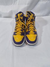 Nike Dunk High GS Lakers Court Purple/Yellow DZ4454-500 Size 6Y Women's 7.5